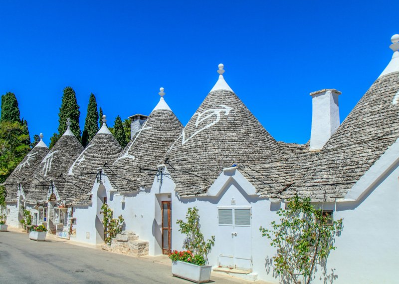 Les trulli d'Alberobello, symboles emblématiques de la région des Pouilles